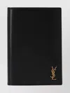 Saint Laurent Monogram Travel Document Holder In Black