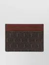Saint Laurent Monogram Trimmed Wallets With Contrasting Trim