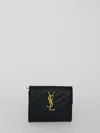 Saint Laurent Monogram Wallet In Black