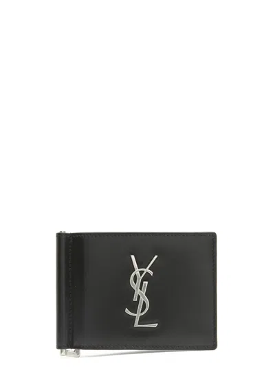 Saint Laurent Monogram Wallet In Black