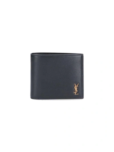 Saint Laurent Monogram Wallet In Black  