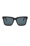 Saint Laurent Monogram Ysl Triangle Rectangular Sunglasses In Black