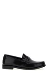 Saint Laurent Women's Leather Loafer With Monogram In Black