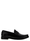 Saint Laurent Women's Leather Loafer With Monogram In Black
