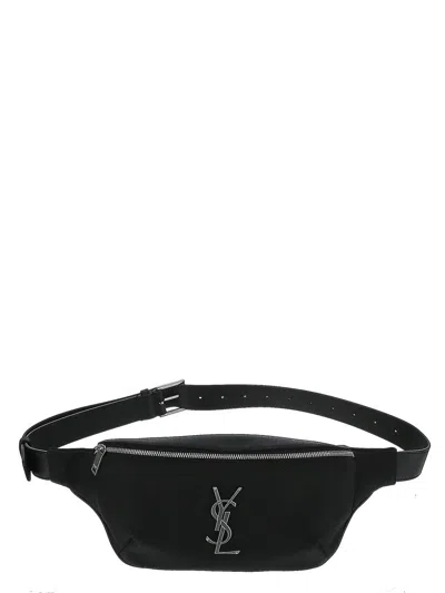 Saint Laurent Monogramme Beltbag In Black