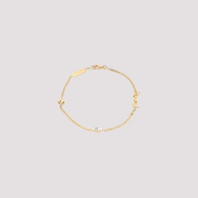 Saint Laurent Monogramme Bracelet S In Creme