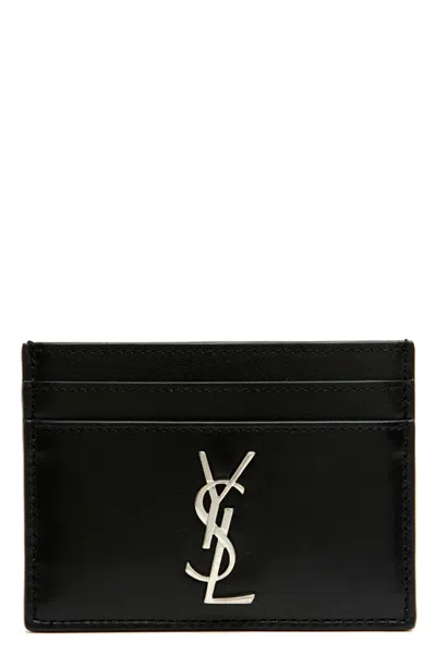 Saint Laurent 'monogramme' Card Holder In Black