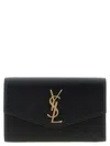 Saint Laurent Monogramme Clutch Bag In Black