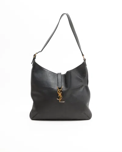 Saint Laurent Monogramme Medium Hobo Bag In Black