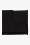 Saint Laurent Monogrammed Shawl In Black