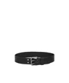 Saint Laurent Motorcycle Belt In Leather In Black