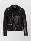 Saint Laurent Lamb Leather Jacket With Cupro Lining