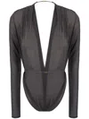 Saint Laurent Mousseline Body In Black