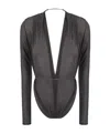 Saint Laurent Mousseline Body In Black