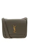Saint Laurent Mud Leather Niki Saddle Crossbody Bag In Light Musk