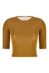 Saint Laurent Mud Wool Viscose Top