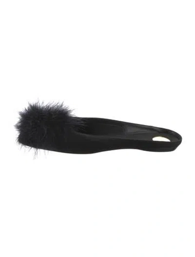 Pre-owned Saint Laurent Mules In Black