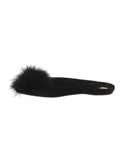 Pre-owned Saint Laurent Mules In Black