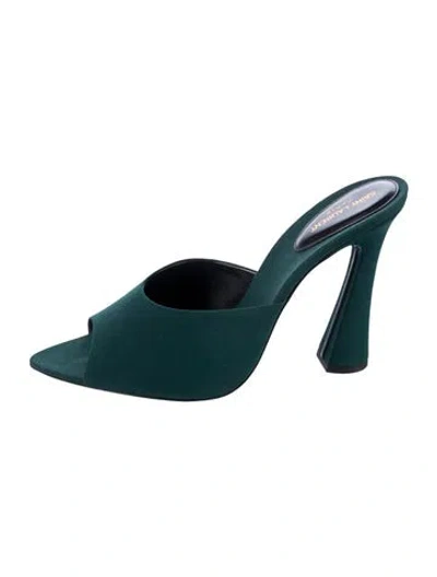 Pre-owned Saint Laurent Mules In Green