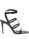 Saint Laurent Cassandra Sandals In Patent Leather In Black