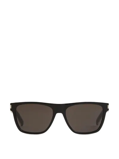 Saint Laurent Multicolor Acetate Sl 619 Sunglasses In Black
