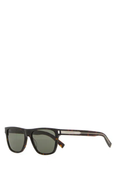 Saint Laurent Multicolor Acetate Sl 619 Sunglasses In Black