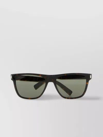 Saint Laurent Multicolor Acetate Square Sunglasses