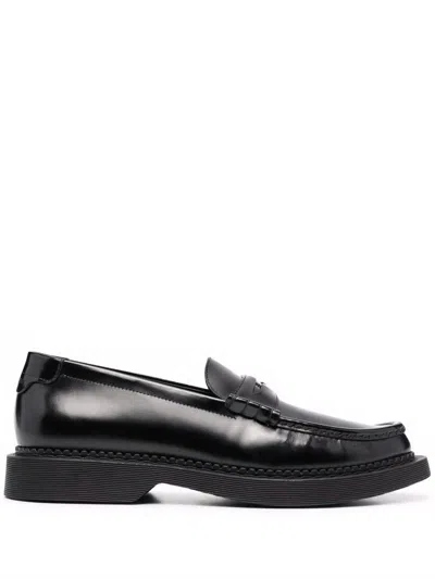 Saint Laurent Multicolor Calf Skin Loafers For Men In 1000