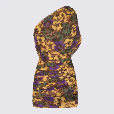 SAINT LAURENT MULTICOLOR MINI DRESS