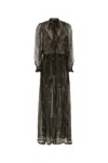 Saint Laurent Dress In Silk Lurex With Paisley Motif