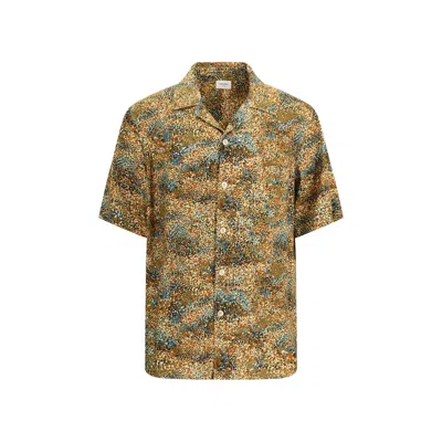 SAINT LAURENT SAINT LAURENT MULTICOLOR VISCOSE PATTERN MEN'S SHIRT