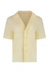 Saint Laurent Cotton Blend Pyjama Set With Collared Neck In Neutral