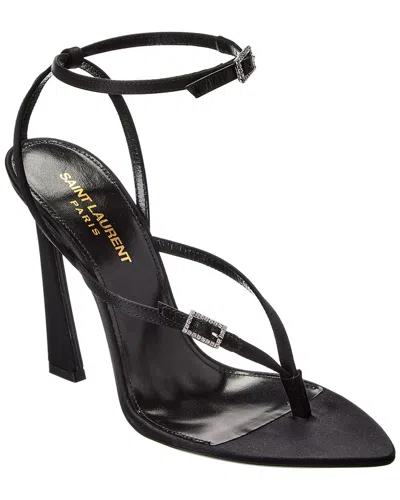 Saint Laurent Nadja Sandal In Black