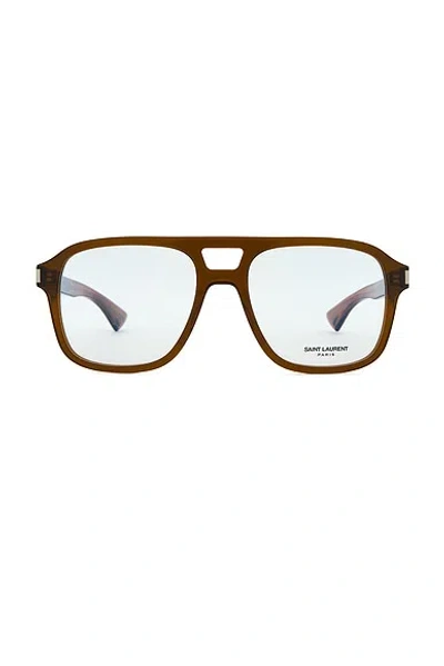Saint Laurent Naked Wire Core Arrow Mid Optical Eyeglasses
