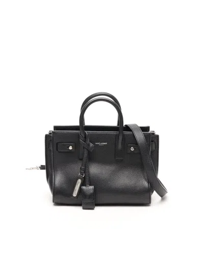 Saint Laurent Nano Sac De Jour Bag In Black