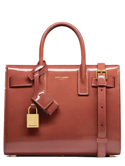 Saint Laurent Nano Sac De Jour Bag In Brown