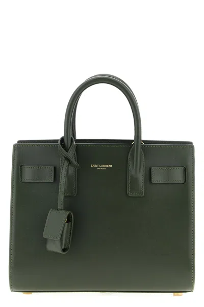 Saint Laurent Nano 'sac De Jour' Handbag In Green
