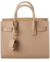 Saint Laurent Baby Sac De Jour Leather Tote In Beige