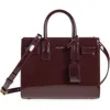 Saint Laurent Nano Sac De Jour Leather Tote In Burgundy