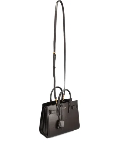 Saint Laurent Nano Sac De Jour Padlock Bag In Black
