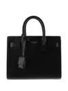 Saint Laurent Baby Sac De Jour Calf Leather Tote Bag In Black