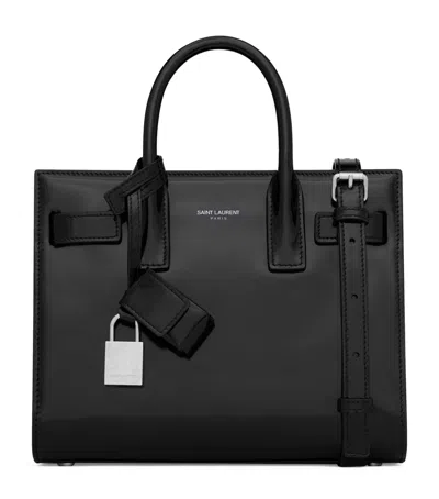 Saint Laurent Nano Sac De Jour Tote Bag In Black