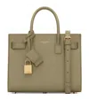 Saint Laurent Sac De Jour Nano In Smooth Leather In Green