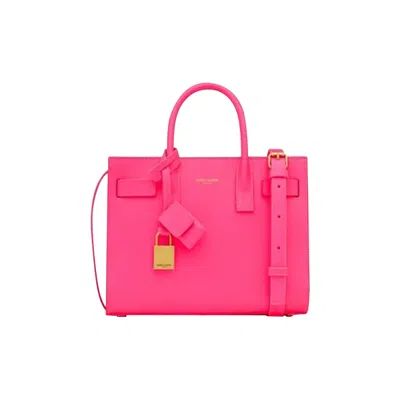 Pre-owned Saint Laurent Nano Sac Du Jour Tote Bag 'pink Glow/black' | Women's Size Onesize