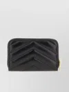 Saint Laurent Nappa Leather Wallet Chevron Pattern