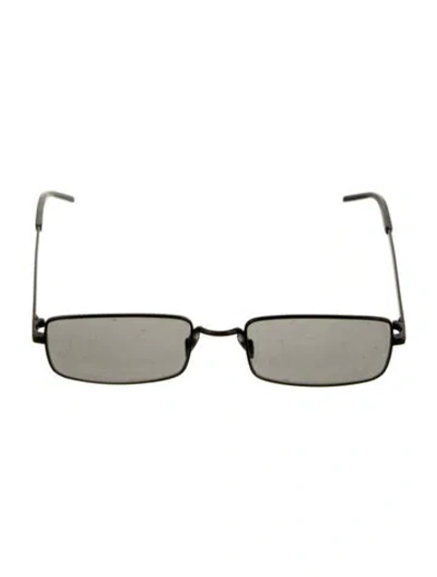 Pre-owned Saint Laurent Narrow Tinted Sunglasses In Black