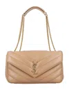 Saint Laurent Natural Loulou Medium Shoulder Bag