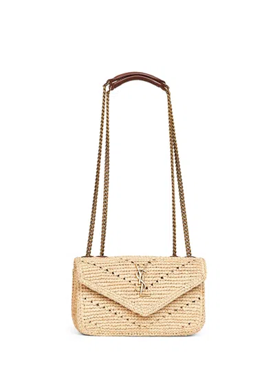 Saint Laurent Natural Loulou Mini Crossbody Bag