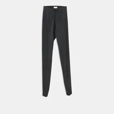 Pre-owned Saint Laurent Navy Blue Jersey Tights Xs