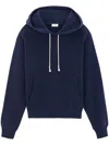Saint Laurent Marine Cotton Sweaters In Navy Blue